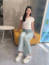 CAMILA KSENIA爆款小白鞋女士2025新款夏季厚底鞋子時尚百搭休閑板鞋平底運動鞋 黑色 38 曬單實拍圖