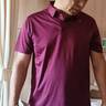 恒源祥高端短袖T恤男士寬松冰絲上衣服男裝休閑涼感polo衫2025夏季衛(wèi)衣 SB-WL2310酒紅 3XL 185 推薦165-180斤 曬單實拍圖