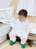 【京東快遞】嬰兒衣服新生兒睡衣連體衣貼身打底秋冬季剛出生寶寶 藍(lán)小熊【斜開扣四季款】 90cm 【建議12-15個(gè)月】 曬單實(shí)拍圖