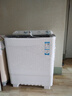 海爾（Haier）洗衣機半自動雙缸雙桶脫水機甩干機大容量家用強勁動力水電分離洗脫分離防鼠底座操作簡單結實耐用 新品【強效去污款】10公斤+噴淋漂洗+可定時 曬單實拍圖