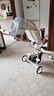 看寶貝（lookbaby）高景觀(guān)嬰兒車(chē)0-6歲用折疊可坐可躺嬰兒推車(chē)遛娃神器溜娃神器 摩卡棕|可坐可躺+折疊+禮包 曬單實(shí)拍圖