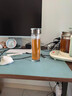 ZSR東海原礦水晶玻璃杯密封車載茶水分離耐高溫茶杯大號禮品 鉆石雙層水晶玻璃杯隱形茶 450ml 曬單實拍圖