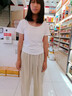 雪妃藍(lán)琪休閑褲子女2025新款夏季女裝小個子時尚氣質(zhì)穿搭顯高顯瘦闊腿褲 白色上衣+卡其褲子 M 【建議80-100斤】 曬單實拍圖