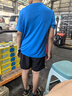 Skechers斯凱奇速干透氣男女童夏季寬松t恤短袖短褲兒童運動套裝P225K018 曬單實拍圖