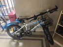 鳳凰（Phoenix）兒童自行車(chē)男女孩6-15歲中大童變速山地18-20-22寸腳踏學(xué)生自行車(chē) 天蝎號-藍白色-變速+一體輪 18寸(適合125-145cm) 曬單實(shí)拍圖