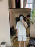 韓姿朵卡通可愛HelloKitty凱蒂貓格子睡衣女夏季純棉短袖短褲全棉家居服 C4404 L 曬單實(shí)拍圖