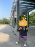 嘟嘟家童裝男童純棉套裝夏季短袖兒童T恤潮女童短褲夏裝寶寶上衣 紫色90 曬單實(shí)拍圖