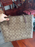 蔻馳（COACH）【官方授權(quán)店】奢侈品女包ZIP30系列托特包單肩手提包送女友禮物 4455IME74卡其棕色配色 曬單實拍圖