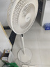 美的（Midea）電風(fēng)扇家用遠(yuǎn)距送風(fēng)遙控智能落地扇七葉智能感溫立式電扇宿舍臥室搖頭 40CM大網(wǎng)罩杏色35mkl 曬單實(shí)拍圖