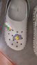 幸?，旣悾–heerful Mario）拖鞋男孩防滑涼拖鞋中大童沙灘鞋外穿兒童洞洞鞋灰色內(nèi)長22cm 曬單實拍圖
