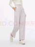 森馬（Semir）休閑褲女質(zhì)感慕斯褲慵懶垂感秋季寬松軟糯肌理闊腿褲107524127005 曬單實拍圖