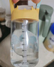 樂扣樂扣（LOCK&LOCK）兒童水杯吸管杯帶鎖扣tritan材質(zhì)手拎學(xué)生戶外運動杯子430ml黃色 曬單實拍圖