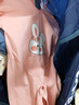 久愛(ài)久寶寶連體罩衣嬰兒童學(xué)步爬爬服全身一體式男女防水防臟吃飯衣長(cháng)袖 防污防臟可開(kāi)閉襠 桃粉愛(ài)心兔 90碼（建議身高75-85cm） 曬單實(shí)拍圖