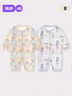 婧麒（JOYNCLEON）嬰兒衣服夏季寶寶連體衣7A抗菌長袖網(wǎng)面新生嬰幼兒直扣空調(diào)哈衣服 蜜罐小熊 73cm 【6-9個(gè)月，體重7.2-9kg】 曬單實(shí)拍圖