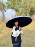 霜魄德國高顏值漸變女生太陽傘防曬紫外線全自動晴雨傘兩用折疊傘收 漸變白桃粉【盒裝高性能防曬】 24骨 曬單實(shí)拍圖