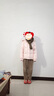 明摩秋MM羽絨服女短款韓版面包服外套冬寬松2024年新款學(xué)生中戲 淡粉色 S 曬單實(shí)拍圖