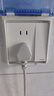 飛利浦（PHILIPS）開關(guān)插座面板86型暗裝電腦空調(diào)插座正斜五孔插座帶開關(guān)S20奶油白 一開單控五孔 曬單實(shí)拍圖