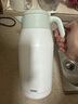 膳魔師（THERMOS） 保溫壺家用大容量辦公熱水瓶暖壺2L男女不銹鋼真空水壺 THS/THX THS-2000清新白綠 2L 曬單實拍圖