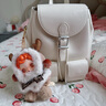 CHARLES&KEITH25夏季新品復(fù)古油蠟皮簡約通勤雙肩包七夕禮物CK2-60160240 Cream奶白色 M 曬單實拍圖