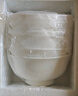 瓷秀源純白唐山骨瓷碗家用套裝微波爐米飯碗面碗粥碗防燙吃飯餐具陶瓷碗 10碗10盤 4.5金鐘碗+8圓深盤 曬單實拍圖