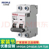 人民電器（PEOPLE）空氣開關(guān)家用斷路器總閘短路保護(hù) 過載保護(hù)RDB5-63 C型 2P 100A 曬單實拍圖