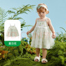 巴厘小豬（BALIPIG）女童連衣裙2024新款夏季網(wǎng)紗吊帶裙背心裙小 夏日花 100 cm 曬單實(shí)拍圖