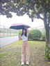 洽苒德國雨傘小巧兩用防曬紫外線迷你防曬傘五折太陽傘女生2025新 扁五折UFP50+抹茶綠 扁五折UFP50 曬單實拍圖