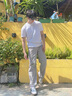 fingercroxxit男褲休閑褲2025夏季新款戶(hù)外耐磨傘兵褲工裝風(fēng)長(zhǎng)褲 巴黎灰 XL 曬單實(shí)拍圖