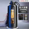 恩爾美（nRMEi）玻璃水杯大容量2000ml戶外防摔便攜高硼硅玻璃杯雙層塑玻泡茶杯壺 曬單實拍圖