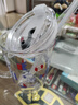 史努比 兒童牛奶杯耐熱吸管水杯家用玻璃杯帶刻度沖早餐喝奶帶把手杯子 曬單實拍圖