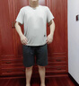 莫代爾男士睡衣夏季薄款莫代爾短袖短褲套裝2025新款可外穿青少年家居服 米白上衣+深綠褲子 XL 【建議體重140-150斤】 曬單實(shí)拍圖