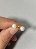 周大福 簡約時(shí)尚 925銀鑲珍珠耳釘 AQ32849 直徑約6-6.5mm 曬單實(shí)拍圖