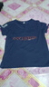 清倉撿漏尾單大牌剪標短袖女t恤夏寬松v領(lǐng)上衣正肩體恤半袖 45白字藏青色【中203】 L 建議100-115斤 曬單實(shí)拍圖