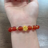 戀晴蓮花足銀手鏈女轉(zhuǎn)運珠紅瑪瑙手串七夕情人節(jié)禮物送女友老婆生日 曬單實拍圖