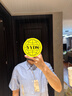 無(wú)印良品（MUJI）男式 棉水洗牛津紐扣領(lǐng)短袖襯衫 休閑百搭 純棉全棉 男士襯衣外套 薩克森藍(lán) S（165/84A） 曬單實(shí)拍圖
