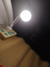 凱辰智能語(yǔ)音小夜燈聲控星球燈小臺燈便攜氛圍拍照LED臥室宿舍床頭節能月球燈 USB插口即插即用 3D智能語(yǔ)音控制-白色月球燈【1個(gè)裝】 曬單實(shí)拍圖