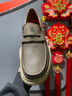 夢(mèng)特嬌男鞋2025秋季新款厚底復古簡(jiǎn)約休閑鞋軟底舒適潮流透氣正裝皮鞋男灰色41 曬單實(shí)拍圖