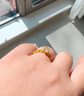 中鑫珠寶人生一克拉黃金鉆戒足金鑲嵌鋯石蕾絲公主戒指求婚結婚女戒 金重3.79克（14圈號） 曬單實拍圖