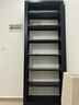 豫正家用書架2.4m七層家庭圖書館書架落地多層鋼制學(xué)生寶寶圖書架 黑色7層單面2.4m高0.9m主架 曬單實拍圖