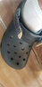 卡駱馳crocs經(jīng)典特林洞洞鞋|206340 黑色-001 41/42(260mm)  曬單實(shí)拍圖
