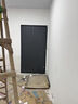 全鋁合金折疊門推拉門隱形衛(wèi)生間廚房商鋪防火空調(diào)隔斷門簡易移門 防火阻燃咖啡邊框+白色鋁板+帶鎖 曬單實(shí)拍圖