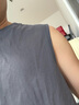 帛芮寬肩背心男純棉運動無袖背心內(nèi)穿健身籃球跑步男士灰色打底汗衫 曬單實拍圖