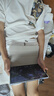 頂峰保羅（Dingfengbaoluo）休閑套裝夏季短袖短褲薄款寬松透氣運動男士套裝TZ054白色L 曬單實拍圖