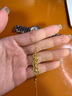 周大生黃金項鏈女銅錢納福五帝錢套鏈手鏈爆閃七夕情人節(jié)禮物送女友 足金五帝錢手鏈-3.95g 曬單實拍圖
