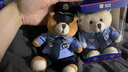 旭杉斯警察小熊玩偶交警小熊公仔消防救援活動宣傳禮品消防小熊 交警棕(兔毛)熊 25厘米【量大議價】 曬單實拍圖