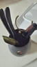 【經(jīng)典款】黑陶茶道六君子套裝功夫茶具茶藝泡茶工具茶夾 黑陶福字六君子 曬單實(shí)拍圖