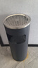 潤楷 不銹鋼酒店大堂垃圾桶煙蒂柱滅煙桶帶煙灰缸室外吸煙區電梯口立式 麗格圓形黑（鍍鋅阻燃內膽）25*60cm 曬單實(shí)拍圖