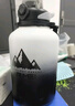 恩爾美（nRMEi）保溫保冷杯大容量316L不銹鋼男噸桶噸戶外茶水分離2000ml大肚水壺 黑色2000ML【冷熱雙保+鈦內(nèi)膽】 曬單實(shí)拍圖