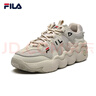 FILA 斐樂官方男子籃球鞋復(fù)古低幫休閑鞋子BARRICADE Ⅱ 燕麥色/黃水泥-OC 43 曬單實(shí)拍圖