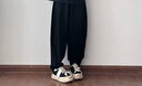 smilerepublic經(jīng)典黑色低幫可替換開口笑厚低幫系帶帆布鞋潮流百搭 黑色 43 曬單實(shí)拍圖